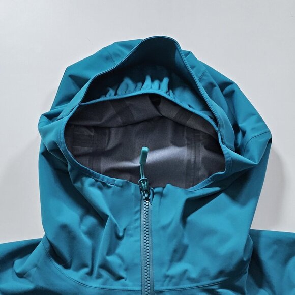 RAB Kinetic Plus Jacket Women XS Teal Proflex Hooded Waterproof Rain Wind QFT-87 - Picture 6 of 16